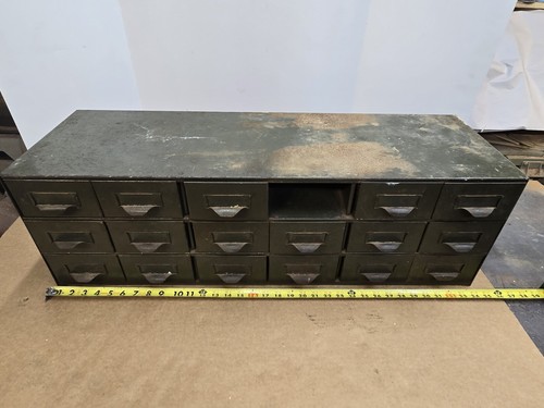 Lyon Metal Industrial Parts Storage Bin 18 Drawer 34 x 18 x 10