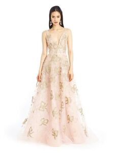 Details About 11 290 New Oscar De La A Blush Pink Gold Bow Embelllished Organza Gown 8 Details About 11 290 New Oscar De La A Blush Pink Gold Bow Embelllished Organza Gown 8