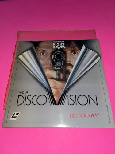 Night Hawks Laserdisc DiscoVision Sylvester Stallone 1981 MCA Vintage