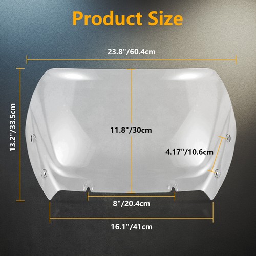 Parabrisas divisor de viento transparente para Harley Road Glide FLTRX 2024 - Imagen 3 de 7