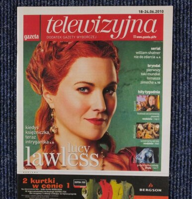 LUCY LAWLESS  2010 GAZETA TELEWIZYJNA  Poland, James Spader