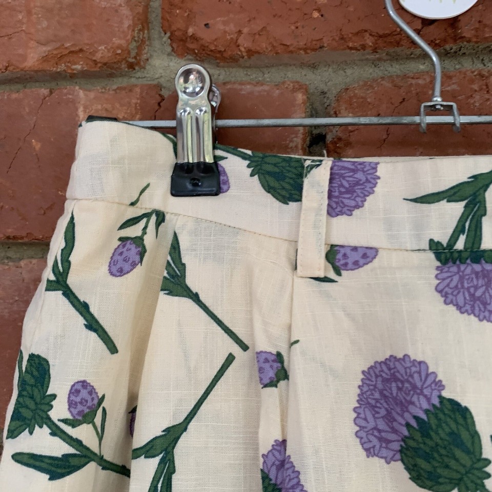 Princess Highway Womens Milk Thistle Floral Cotton Midi Skirt Size 10