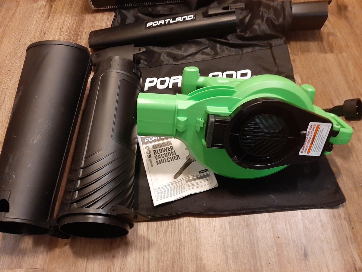 PORTLAND 3-In-1 Corded Electric Blower/Vacuum/Mulcher-New