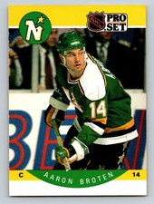1990 Pro Set 131 Aaron Broten Minnesota North Stars