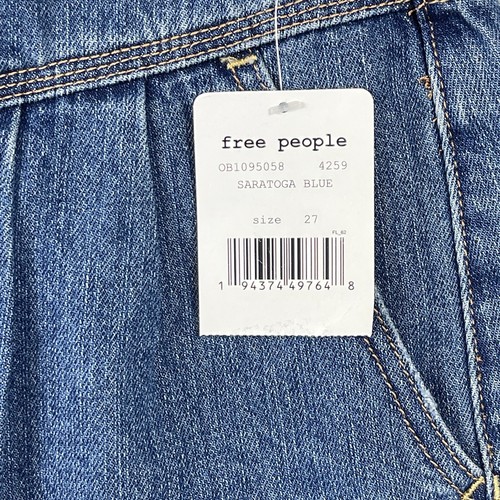 Minifalda vaquera Free People Sidecar azul Saratoga para mujer talla 27 We The Free - Imagen 6 de 12