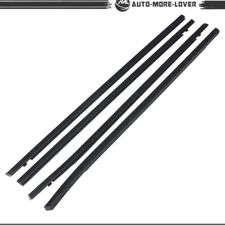 Fit For 2016-2019 Honda Civic Sedan 4PCS Window Weatherstrip Molding Trim