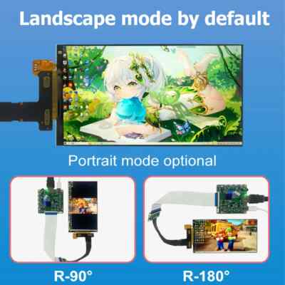 6'' 2560x1440 2k LCD Screen IPS Display HDMI Driver Board Panel Landscape Mode