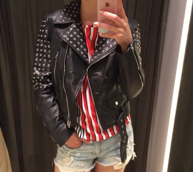 Zara Women Ss 2018 Leather Jacket With Studs And Patches Sizes L 4720 022 For - Leather Jacket With Patches Womens Zara Women Ss 2018 Leather Jacket With Studs And Patches Sizes L 4720 022 For - Leather Jacket With Patches Womens