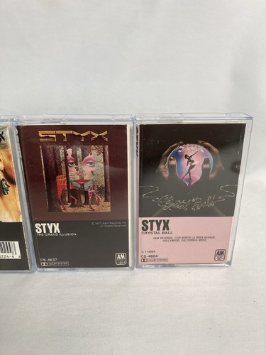 Cassette Tape Lot 7 STYX Paradise Cornerstone Illusion Crystal Eight Kilroy Edge - Picture 5 of 21