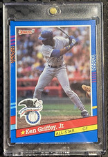 RARE ERROR KEN GRIFFEY JR  1991 Donruss #49 Error Card No Dot After INC ALL STAR