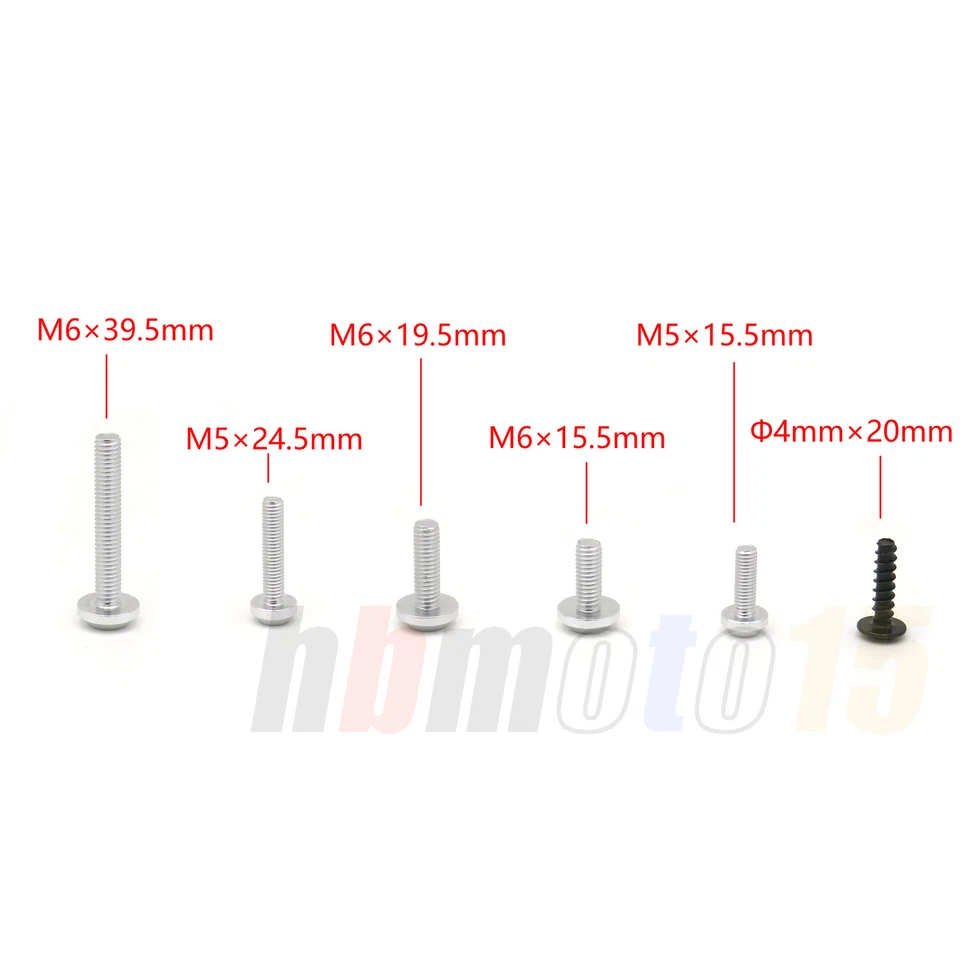 Kit de tornillos de carrocería de carenado plateado para Suzuki Honda Yamaha Aprilia Kawasaki GSXR Foto 4 de 4