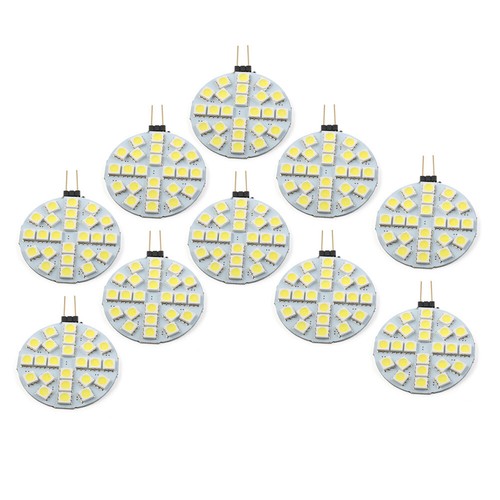 DC12V G4 Presa 24 LED 5050 SMD Luce LED Lampadina Tonda per Auto Camion Paesaggistica - Foto 9 di 15