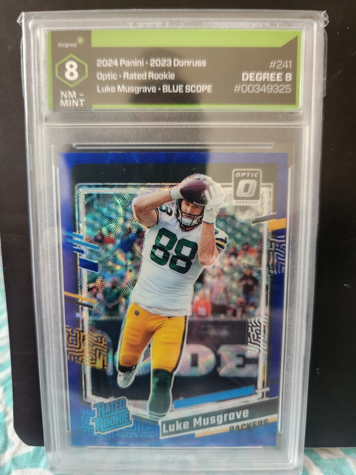 2023 Panini Donruss Optic - Rated Rookie Luke Musgrave #241 Blue Scope Prizm...