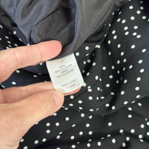 Revolve Shaycation Lisa Jumpsuit M Black White Polka Dot Wide Leg Packable Retro - Picture 9 of 10