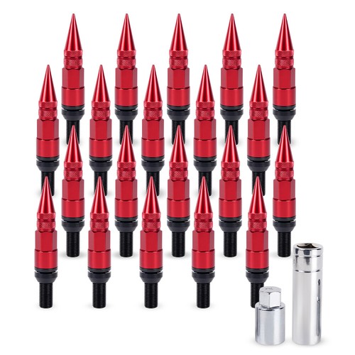 20PCS Aluminum Spike Lug Nuts 14x1.5 Wheel Tuner Lug Bolts w/ Key For Chevy Ford - Picture 14 of 15