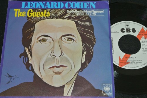 LEONARD COHEN The Guests & The Lost Canadian / German PROMO SP 1979 CBS 7338 - Afbeelding 1 van 2