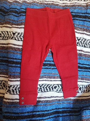 Gymboree Holiday Shop Baby Girl 18-24 Months Red Ribbed Leggings Pants NWT