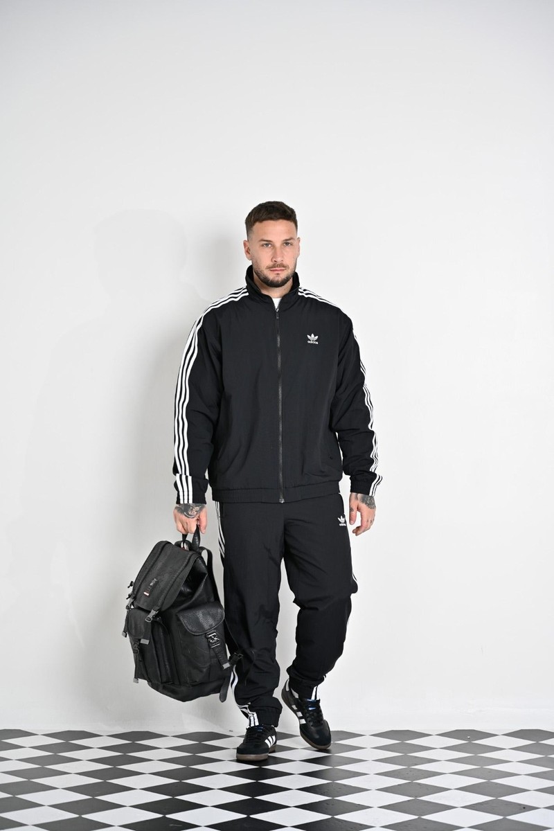 【】AdicolorHeritageNowトラックジャケット2XL Adidas Originals Adicolor Firebird Woven Track Jacket Top Black