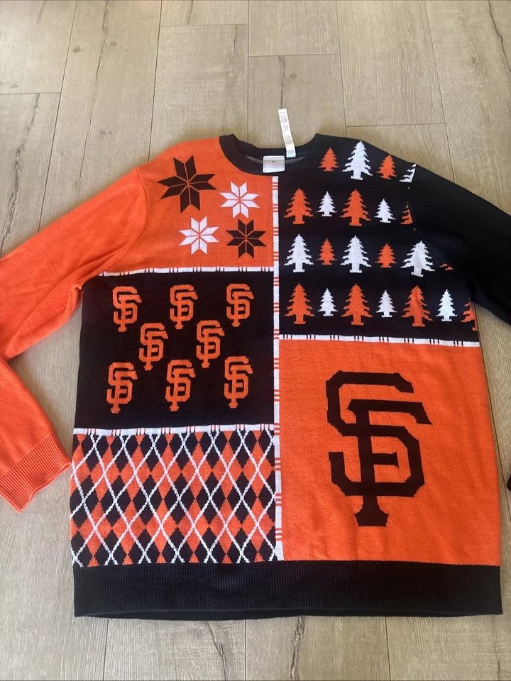 Forever Collectibles MLB SF Giants Sweater XXL 2014 World Series Ugly Christmas - Image 3 of 4