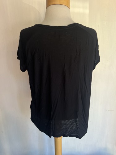MADEWELL (2013) offizielles schwarzes kastiges Damen-T-Shirt aus 100 % Viskose Größe XS - Bild 4 von 5