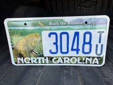 North Carolina Trout Unlimited Specialty License Plate Collectible