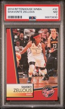 2014 Rittenhouse Wnba #32 Shavonte Zellous PSA 7 Indiana Fever Pitt Panthers