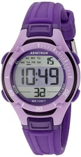 Armitron Sport Women's Quartz Waterproof 100M Digital Chrono Purple 7062, Superb