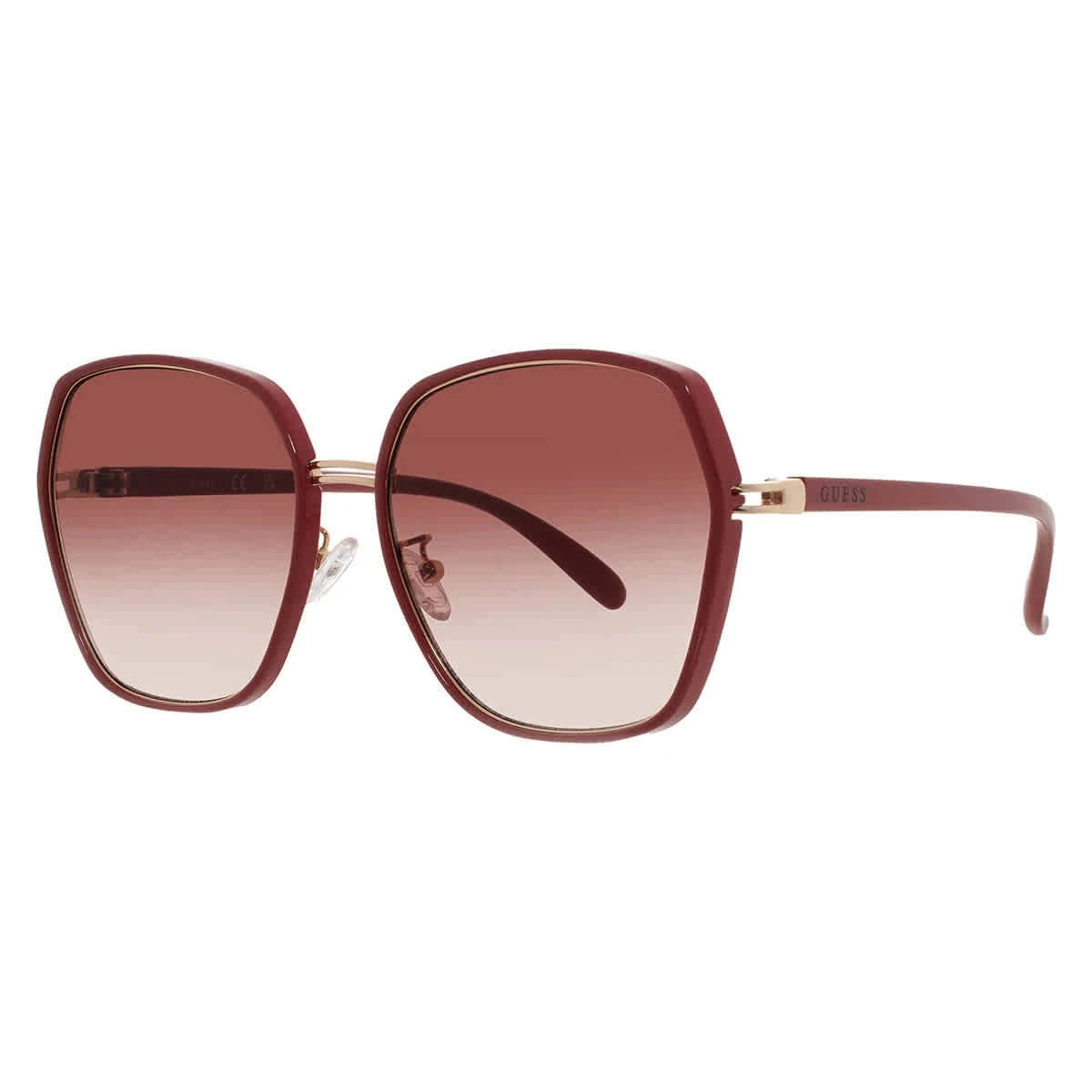 GUESS Oversized Square Sunglasses GO00093 Rimless Acetate Bronze Brown GUESS Brown Sunglasses for Women for sale | eBay main image 3