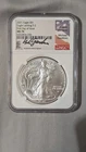 2021 Silver Eagle, Eagle Landing T-2 First Day Of Issue MS69 by NGC
