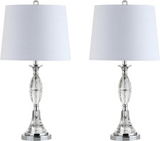 Reid 25.5" Crystal LED Table Lamps Set of 2 for Bedroom  Living Room