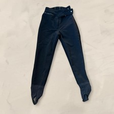 Vintage Obermeyer Sport size 4R Women  s Black Wool Blend Stirrup Snow Ski Pants