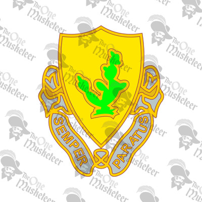 12TH CAVALRY REGIMENT DUI- DECAL, QUALITY 3M VINYL