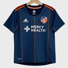 adidas FC Cincinnati 2021 Blue Home MLS Soccer Jersey Kids L (Fits Youth Small)