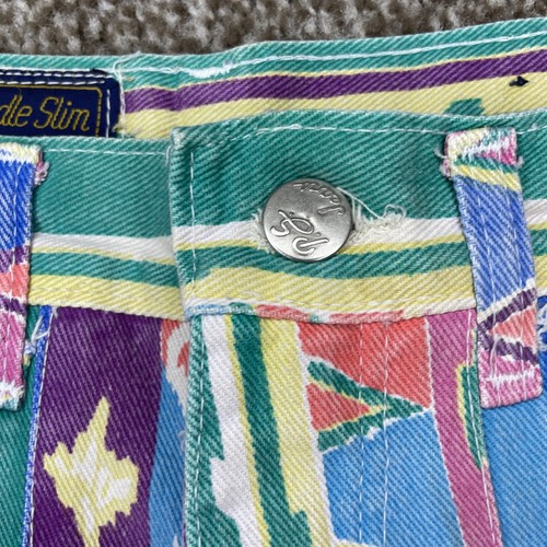 Panhandle Slim Women’s Aztec Jeans Colorful 80s 90s Western Southwestern VTG - Picture 6 of 15