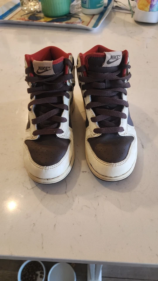 Nike Dunk Hi высоты ретро Se барокко коричневый кунжут молодежный размер 2Y - Изображение 3 из 4