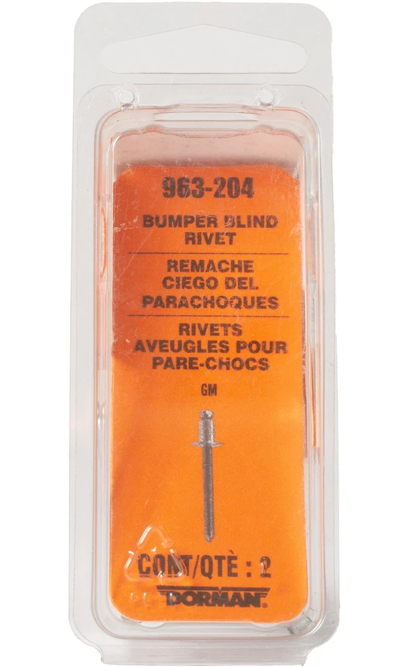Dorman Bumper Blind Rivet Fits Select 02-15 Cadillac Chevrolet GMC Model 963-204 Foto 2 de 4