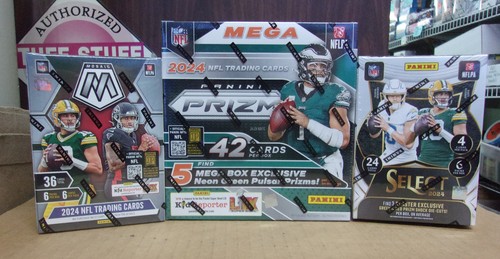 CAJAS DE FÚTBOL PRIZM MEGA + SELECT & MOSAIC BLASTER 2024