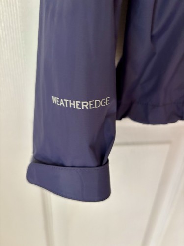 Eddie Bauer Weatheredge Ultralight Full Zip Rain Jacket Womens Sz Small Hooded - Picture 2 of 12