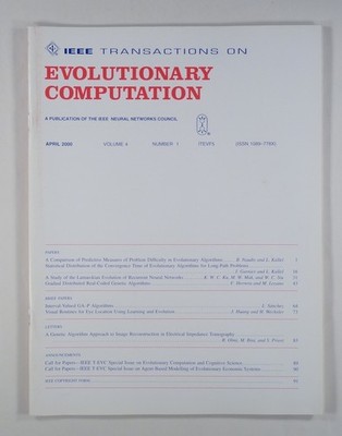 2000 IEEE EVOLUTIONARY COMPUTATION v4#1 machine learning NEURAL NETWORKS search