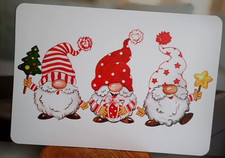 Tischset Wichtel Zwerge Platzsets Kinder Tischuntersetzer Tischmatte Weihnachten