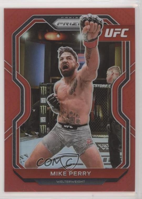 2021 Panini Prizm UFC Red Prizm /275 Mike Perry #19 7i2