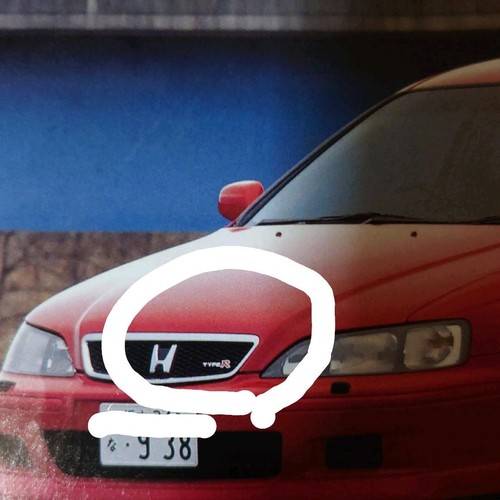 Honda Accord Type R Emblem Front & Rear Used OEM Rare Out of Print - Foto 6 di 6