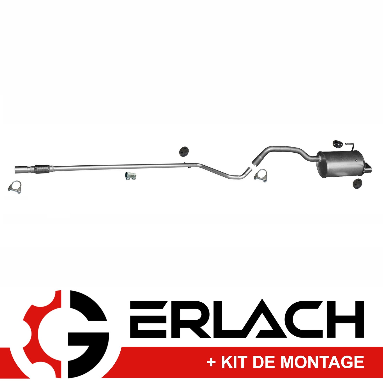Silencieux echappement 5773 anti bruit pour Ford Ka et Fiat 500 1.2i
