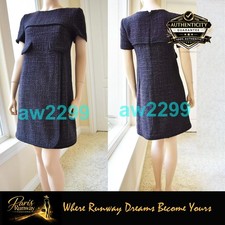 CHANEL 12A 2012 New Most Wanted Bouclé Tweed Wrap Runway Dress 46