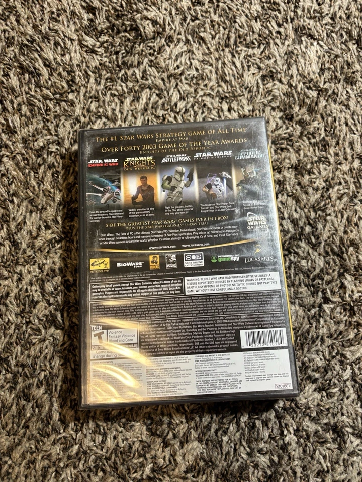 Star Wars: The Best of PC (LucasArts, 2006) – 5 Greatest Star Wars Games –PC DVD - Image 2 of 2
