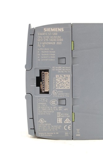 Modulo processore centrale Siemens 6ES7 215-1AG40-0XB0 Simatic S7-1200 - Foto 5 di 6