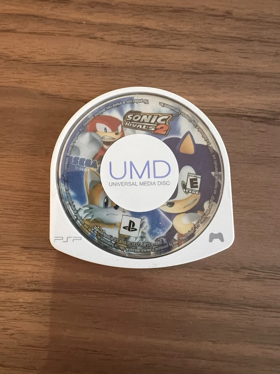 UMD Seul Sonic Rivals 2 Pour PSP - Version PAL Française - Jeu Loose (boîte Non Incluse) - État Correct