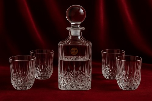 Set Liquore Vodka Alcolici bottiglia bicchieri cristallo - Foto 5 di 12