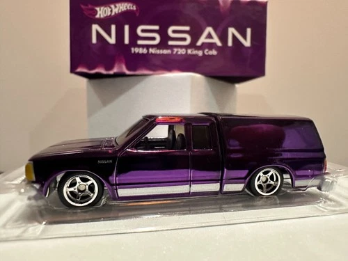 Hot Wheels 1986 Nissan 720 King Cab Truck Redline Club RLC Spectraflame Purple