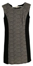 Ann Taylor LOFT Petites SP Black & White Lined Sleeveless Dress~Small